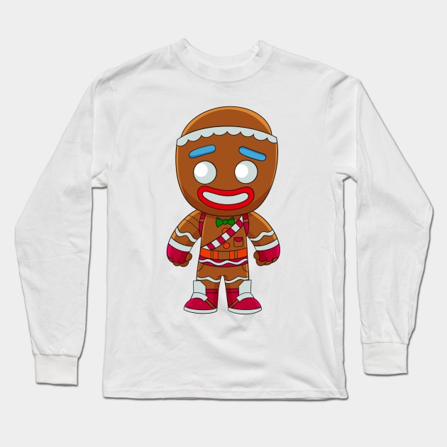 Gingerbread man, funny gingerbread man, Christmas baby Long Sleeve T-Shirt by PrimeStore